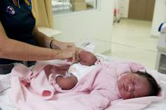 Baby in paediatric ward
