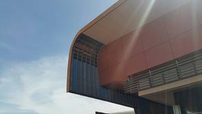 Top exterior roof of Onslow Health Service.