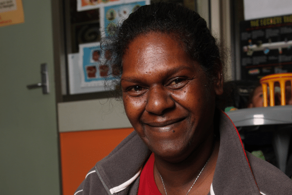 Aboriginal woman smiling