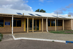 Photo of building entry.