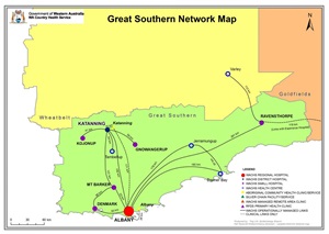 Great Southern network map