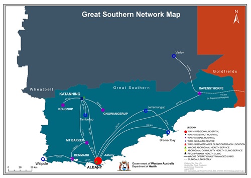 Great Southern network map