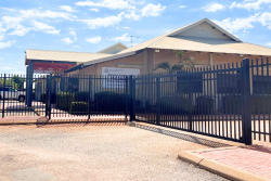 Photo of building entry.