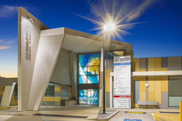 Front entry of Carnarvon Health Service