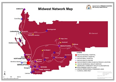 Map of Midwest network