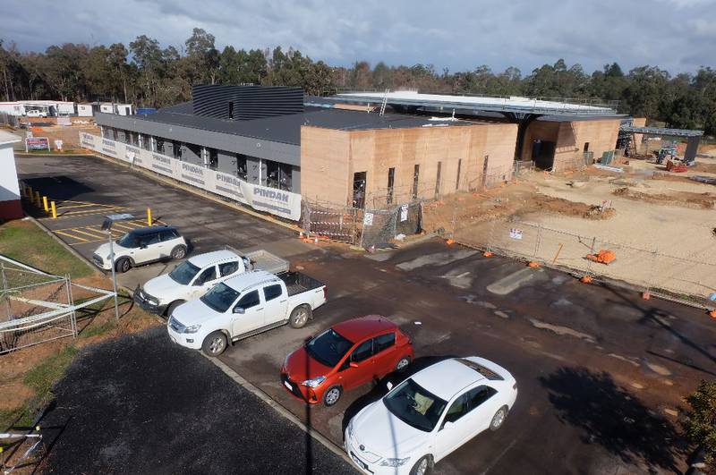 Warren Health Service construction progress August 2017.