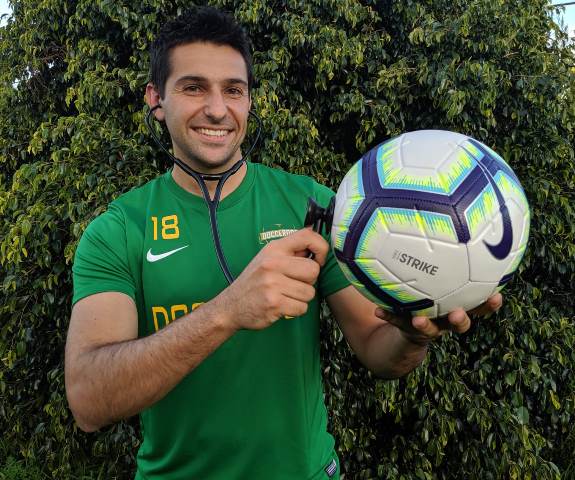 Dr Aaron Bahadori returned to Bunbury Hospital after competing in the World Medical Football Championship