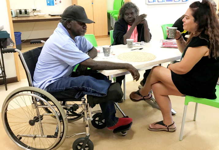 Clifford and Judith at the Elizabeth Hansen Autumn Centre.