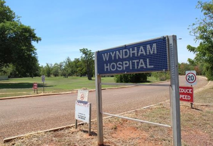 Wyndham Hospital sign at hospital entrance