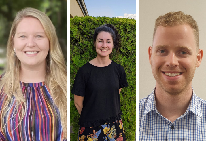 Head shots of three of the Rural Health Excellence Award finalists 