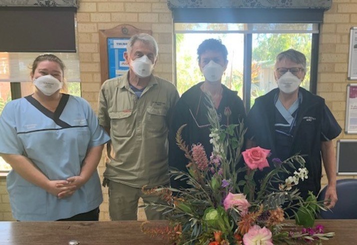 Four Northampton staff in masks 