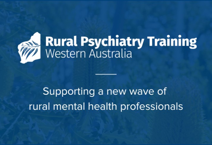 Graphic. Text reads: Supporting a new wave of rural mental health professionals