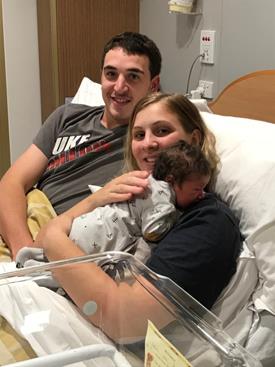 Parents Jake Blight and Brenna Schloithe recently experienced the new maternity ward at Narrogin Health Service during the birth of their daughter Lexi Joy Blight.