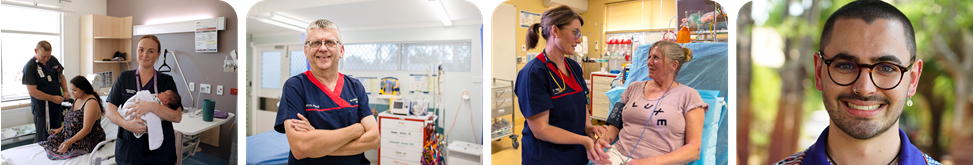 Banner image featuring WACHS nursing and midwifery staff with patients
