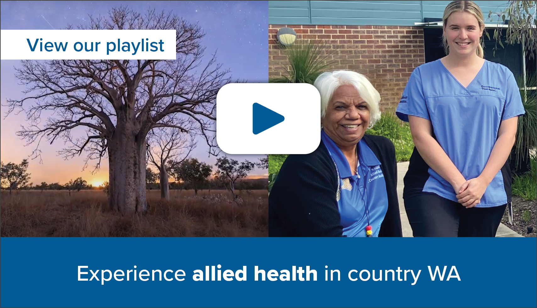 Experience allied health in country WA