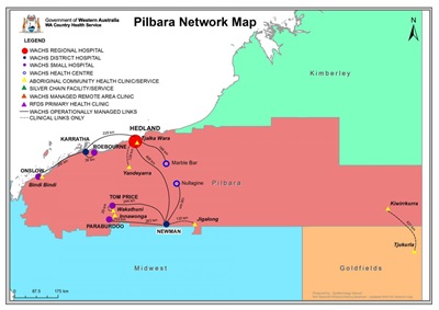 Map of Pilbara regional network
