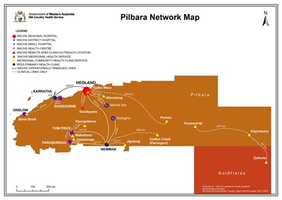 Map of Pilbara regional network