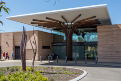 Photo of building entry.