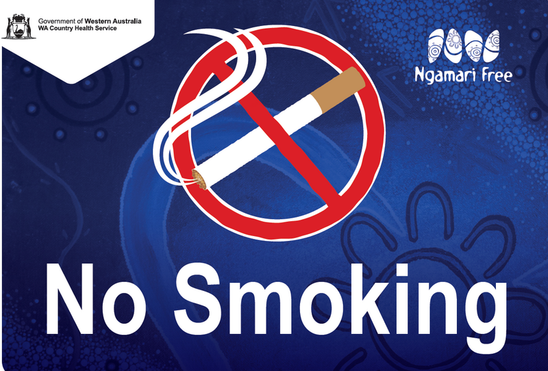 Ngamari Free poster design - No smoking