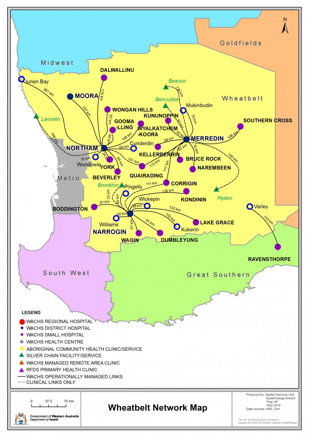 Wheatbelt Network Map